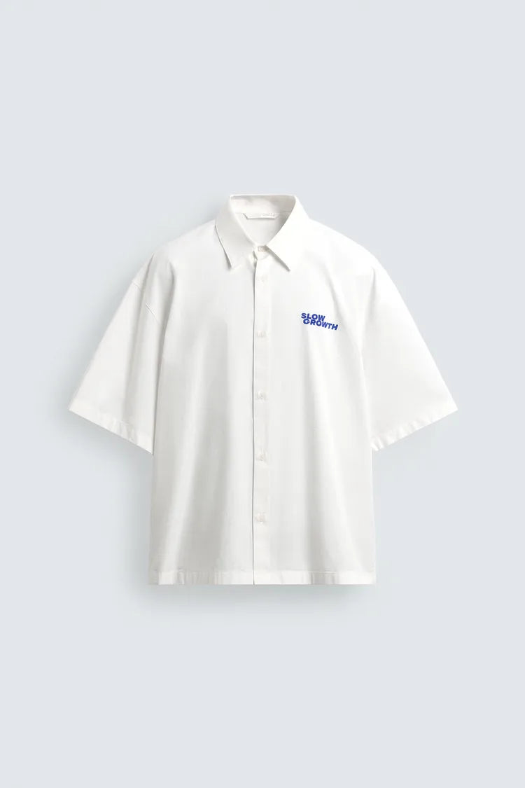 WASHED SHIRT WITH GRAPHIC PRINTS