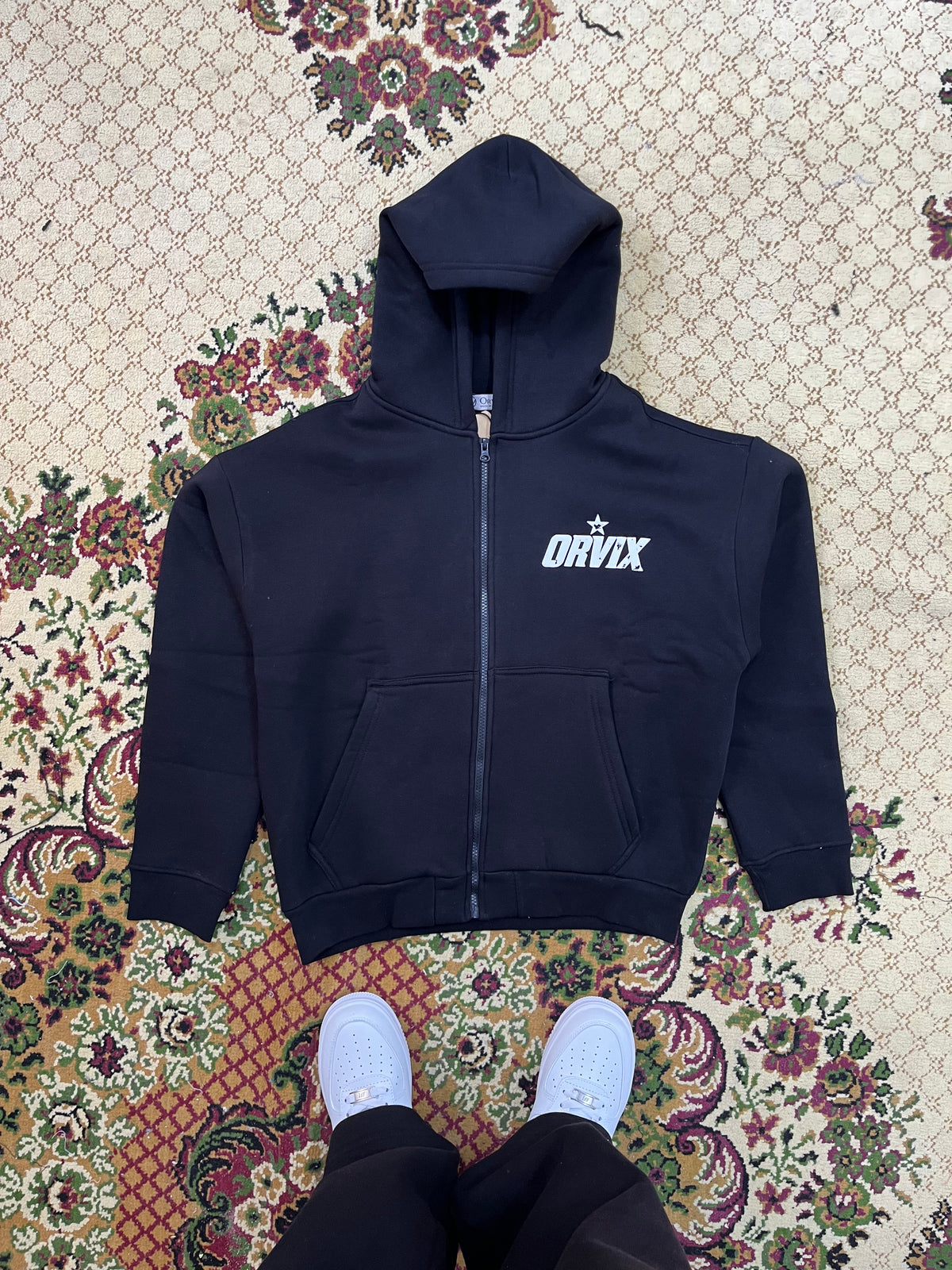 Cropped Zipper black