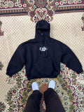 Printed black hoodie
