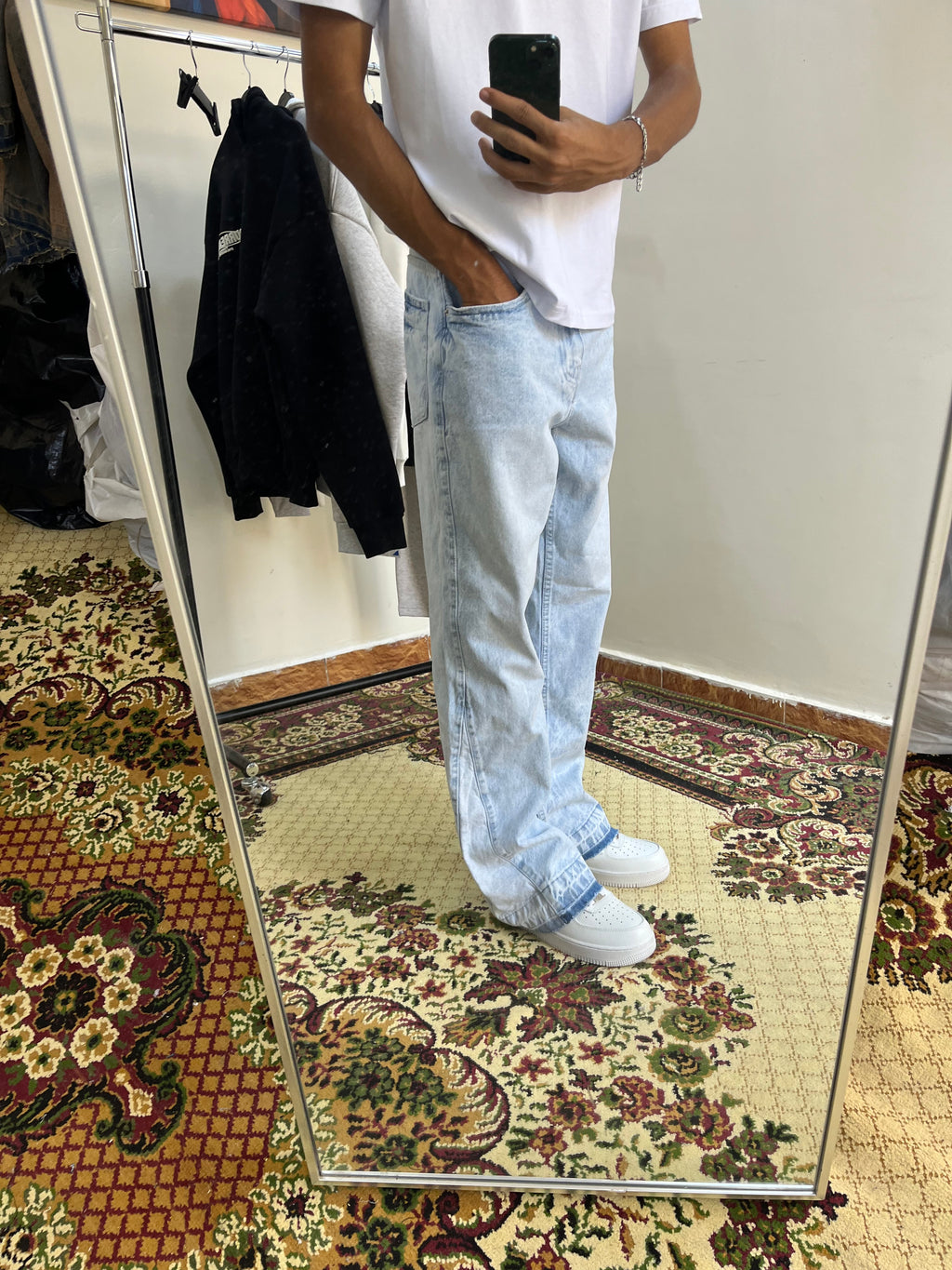 Flared ice bleu