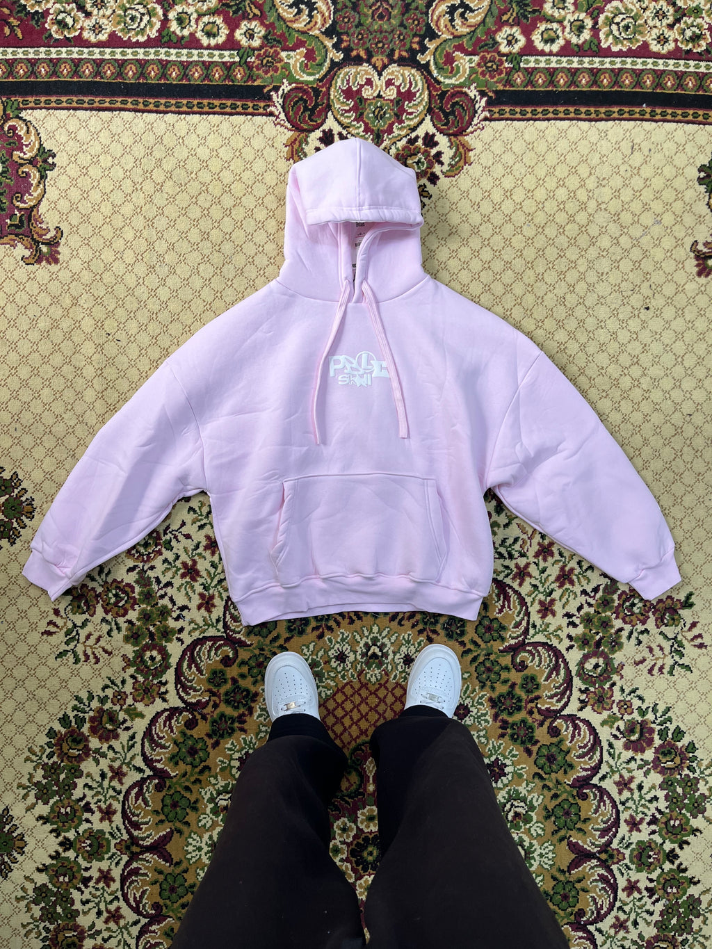 Printed Pink Hoodie