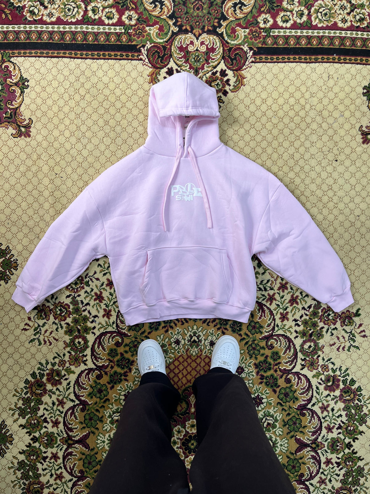 Printed Pink Hoodie