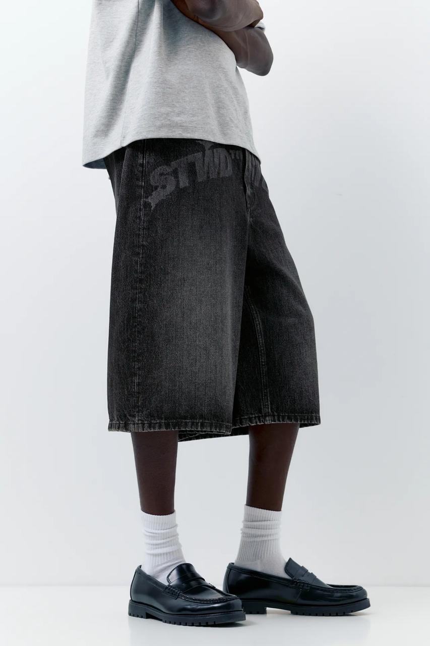 Short en jean - black