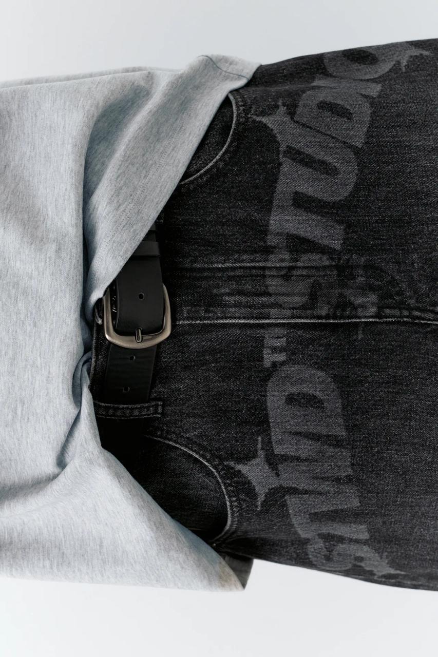 Short en jean - black