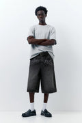 Short en jean - black