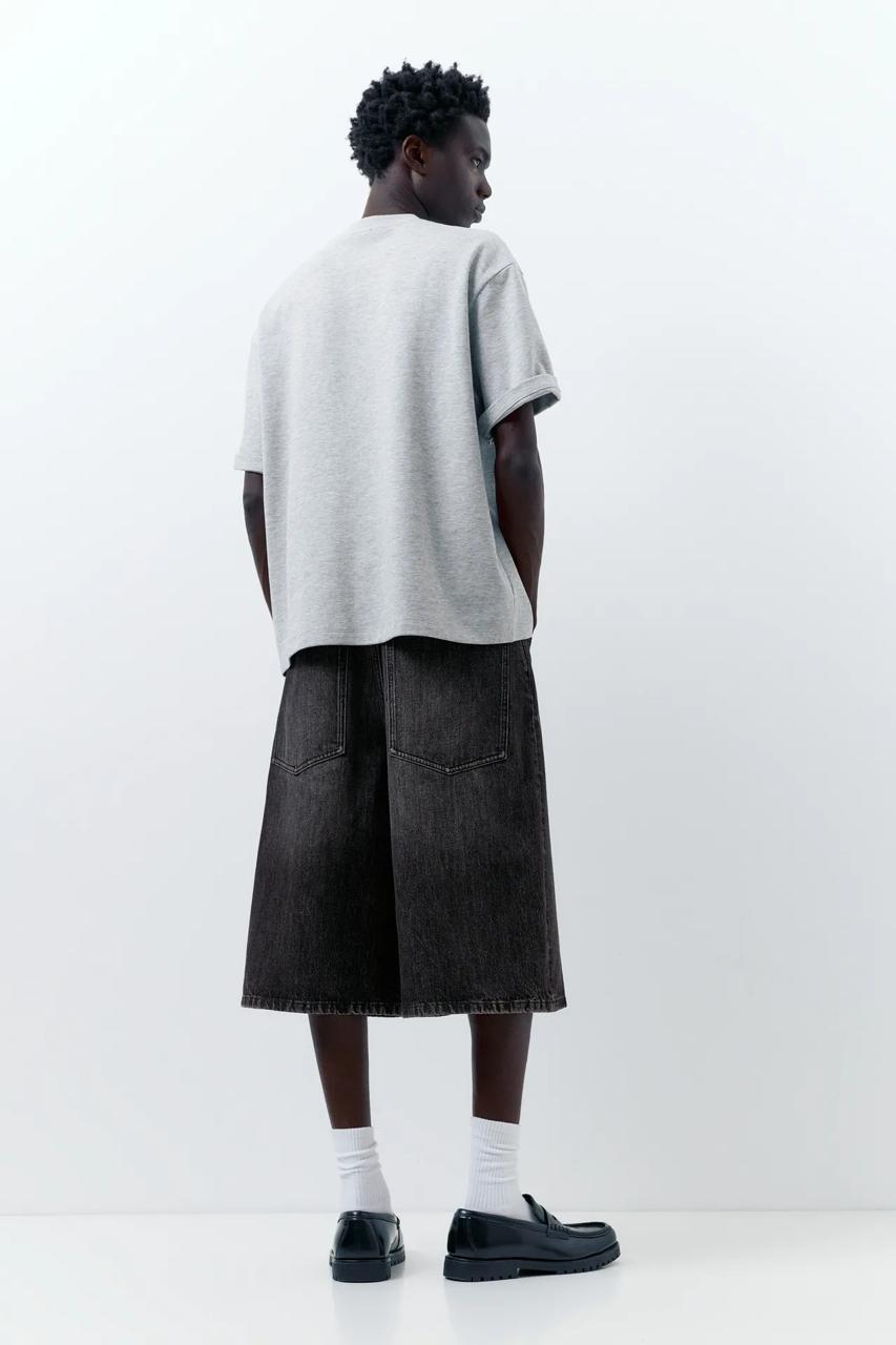 Short en jean - black